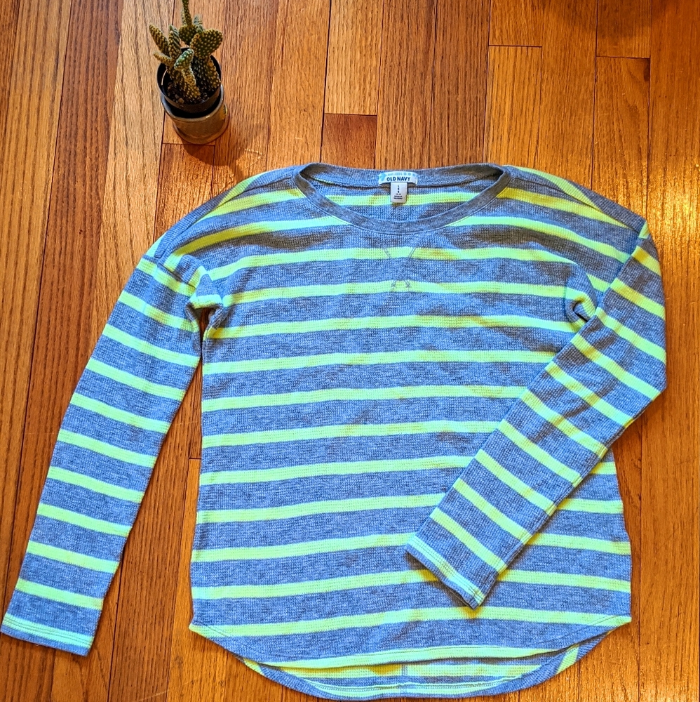 Old Navy Green and Grey Sweater